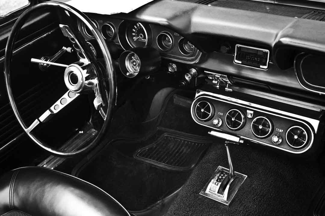 classic car interior